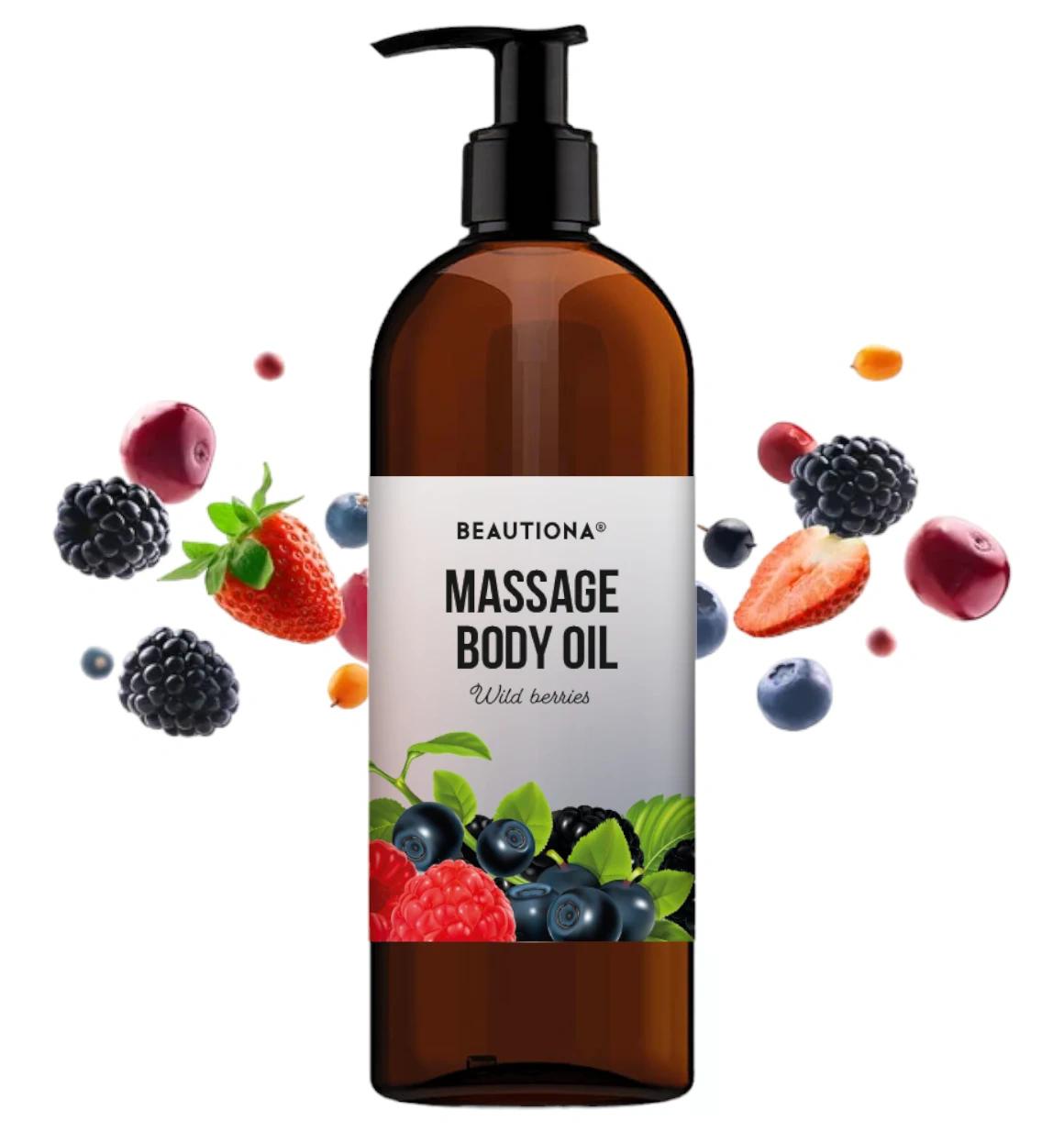 Masážní olej Beautiona Lesní ovoce 500ml - 